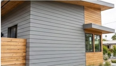 Fiber cement siding home