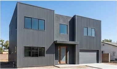 Metal panel home