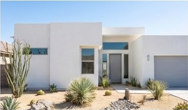 Stucco finish home