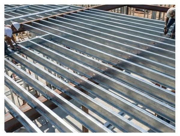Cold-formed steel floor joist framing