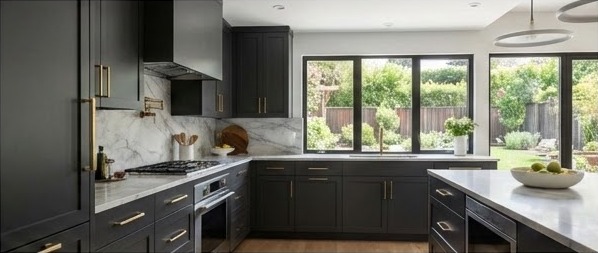 Modern dark kitchen package