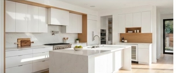 Modern white kitchen package
