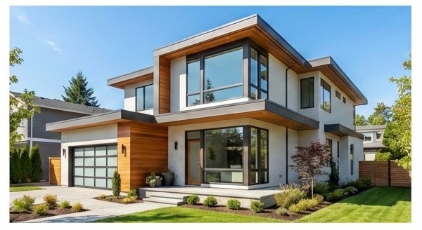 Modern two-story residential home